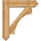 Ekena Millwork Westlake Arts and Crafts Rough Sawn Bracket w/ Offset Brace, Western Red Cedar, 8"W x 32"D x 36"H BKT0806X32X36WTL03RWR - alternate 3